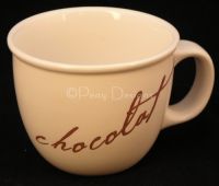 Crate & Barrel CHOCOLAT Cappuccino Coffee Mug